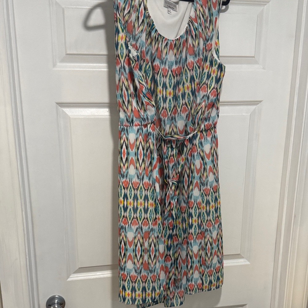 Signature by Robbie Bee Multicolor Sleeveless Dress